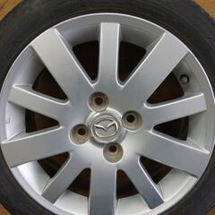 マツダ純正アルミホイール＋夏タイヤ　デミオＤＹ３Ｗ　ダンロップ　ＥＣ２０３　175/60R15の画像