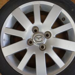 マツダ純正アルミホイール＋夏タイヤ　デミオＤＹ３Ｗ　ダンロップ　ＥＣ２０３　175/60R15の画像
