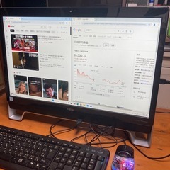 富士通一体型PC 23.8型　i7   16GB  残補償あり