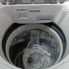 大幅値下げ！配送可/訳アリ【シャープ】8K/4.5K洗濯乾燥機（揺れ大アリ）★2021年製　分解クリーニング/保証無し　管理番号11011の画像