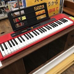 キーボード　カシオ　赤　【ジャングルジャングルイズミヤ広陵店】