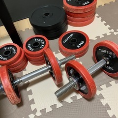 ベンチプレス　セット 取引中 ベンチプレスセット 120kg おまけ付き