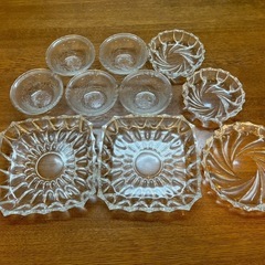 ガラスのお皿まとめて