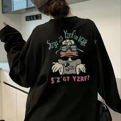 新品、未使用 XL②コットン100％ アルファベットプリント 長...