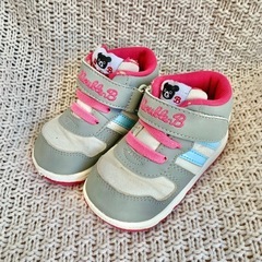 ミキハウス　キッズ　シューズ　靴　ピンク　13.5