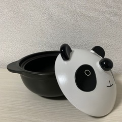 アニマル土鍋 15cm パンダ  1人用の画像