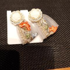 手づくり刺繍ピアス