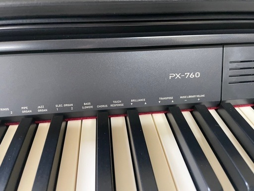 中古美品Casioカシオ　電子ピアノ　Privia PX-760BK　88鍵盤　椅子付き