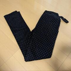 マタニティ　パンツ　ブラック×ドット柄の画像