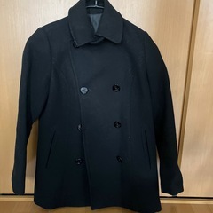 GLOBAL WORK 黒 ダブルブレスト チェスターコート M