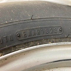 ダンロップ　195/80R15 タイヤ4本セット　ハイエース100系ホイール付きの画像