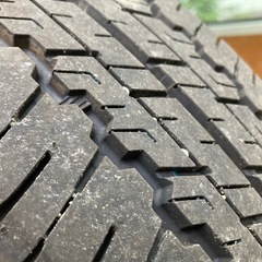 ダンロップ　195/80R15 タイヤ4本セット　ハイエース100系ホイール付きの画像