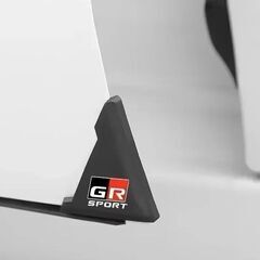 2点セット GR SPORT トヨタ TOYOTA GAZOO Racing ドアコーナープロテクター コーナーガード シリコン ステッカー ブラック 黒 TRDの画像