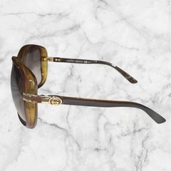 GUCCI グッチ❤サングラス ブラウン 大きめフレーム　レディースの画像