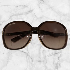 GUCCI グッチ❤サングラス ブラウン 大きめフレーム　レディースの画像