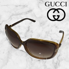 GUCCI グッチ❤サングラス ブラウン 大きめフレーム　レディース