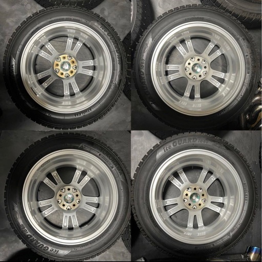 ユーロテック EUROTECH ガヤソリ 16インチ 6.5J＋47 PCD100 5穴 YOKOHAMA iceGUARD iG60 195/55R16 2018年製 フォルクスワーゲン ポロ AW