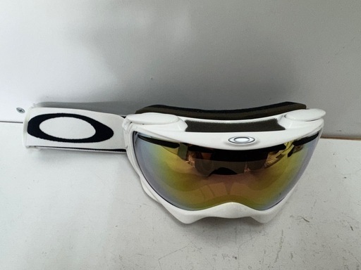 【美品】Oakley ゴーグル ホワイト ゴールドレンズ