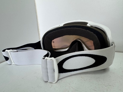 【美品】Oakley ゴーグル ホワイト ゴールドレンズ