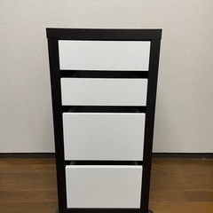 【IKEAワゴンラック】 MICKE 引き出しユニット キャスター付き