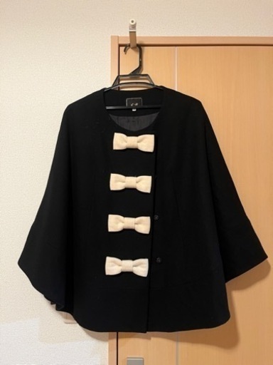 【 ef-de　ポンチョ　9サイズ 】エフデ  リボン　黒 レディース　福岡県　博多　吉塚　箱崎　天神