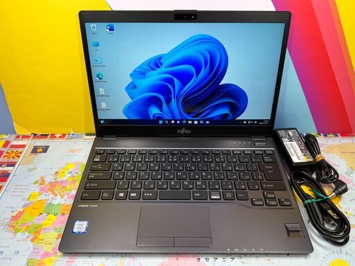 JC08107　極美品 富士通 U938/S 13.3型 タッチパネル ノートPC Win11