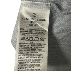 GAP ギャップ アスレチック ロゴパーカー アイスブルー XSサイズの画像