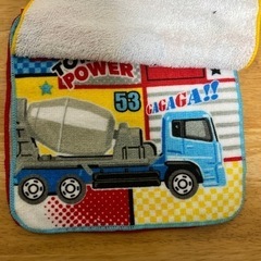 [未使用品]　トミカタオルハンカチ　小さめタオル　乗り物好きな子に！の画像