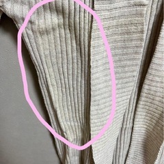 セーターコート ひざ丈 前開き オーバーサイズ レディースの画像