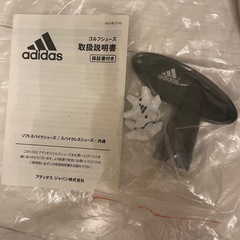 【着用数回】adidas ゴルフシューズ BOAシステム ネイビー　24.0cmの画像