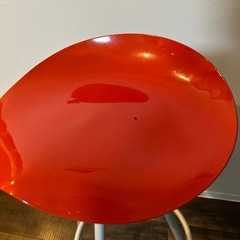 スツール　オレンジ　椅子の画像