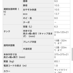 ダイニチ加湿器ハイブリッド式の画像