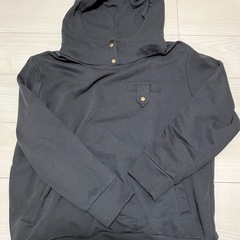レディース 黒 パーカー トレーナー 長袖 フリーサイズ S M...