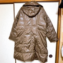 ダウンコート フード付き Lサイズの画像