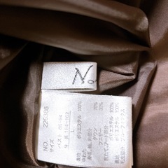 ダウンコート フード付き Lサイズの画像