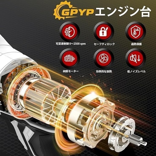 電動ノコギリ 充電式 レシプロソー 2個の4000mAhバッテリー 8枚の高炭素鋼のノコギリ刃 軽量 小型 枝切り 竹を切る 庭木の剪