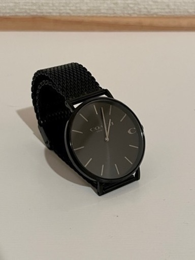 【COACH　腕時計】　コーチ  手表 メンズ ブランド ブラック メッシュ ベルト おしゃれ シンプル スリム 薄型 男性  プレゼント  ギフト  コーチ時計 メンズコーチ腕時計　福岡県　博多　吉塚　箱崎　天神