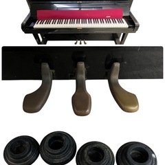 NO.1958【直接引取り限定】YAMAHA アップライトピアノ U3F ブラック 3本ペダル ヤマハ ピアノ 楽器 中古の画像