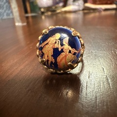 ヴィンテージリング　リモージュ風　モチーフの画像