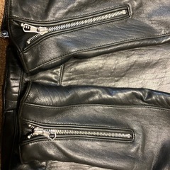 ナノユニバース　シープレザーライダース　　革ジャン　古着の画像