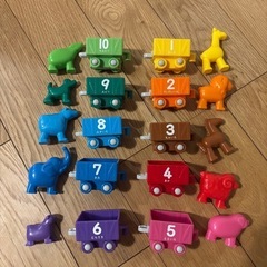 トーマス10までつなげておもちゃの画像
