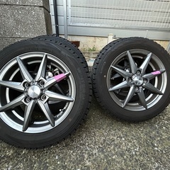 スタッドレスアルミ4本セット 
ダンロップ WINTER MAXX WM02 155/65R14 2022年の画像
