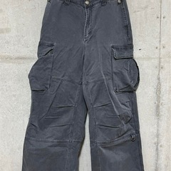 masonprince 3カラーコットンワイドカーゴパンツ ダークグレー S セール】3カラーコットンワイドカーゴパンツ XXK4140