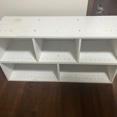 〆切　仕切り有り　2段　棚