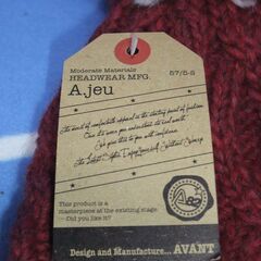 ☆ニット帽　レディース　Freeサイズ　イタリア製糸使用　（未使用品）☆の画像