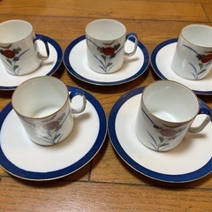 有田焼（伊万里焼）香蘭社製のティーカップ（5セット）