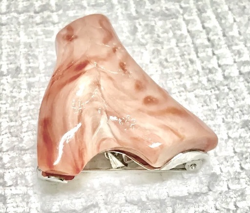 珊瑚　帯留  ペンダントトップ  ブローチ