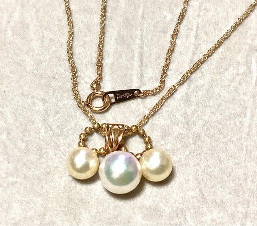 K18製 刻印有 パールペンダト