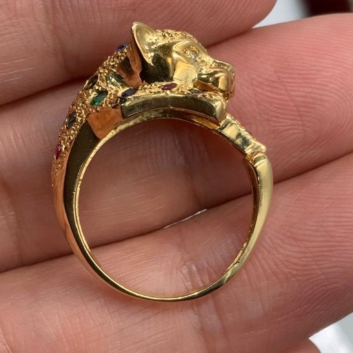 K18 パンサー　リング　6.3g 約11号