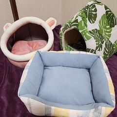 値下げ！猫用ベッド3つ　冬用、夏用　キャット、ドッグ、ペット用品